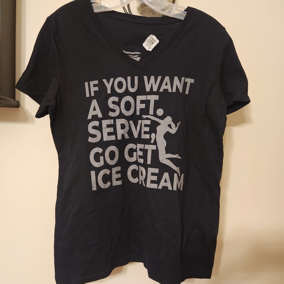 "If You Want A Soft Serve, Go Get Ice Cream" Women's Medium T-Shirt Volleyball - Picture 2 of 7